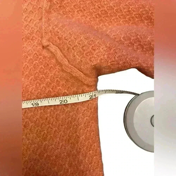 Free People Hourglass Cashmere Sweater Dress Tunic  Open Back Salmon Size Small - Picture 9 of 16